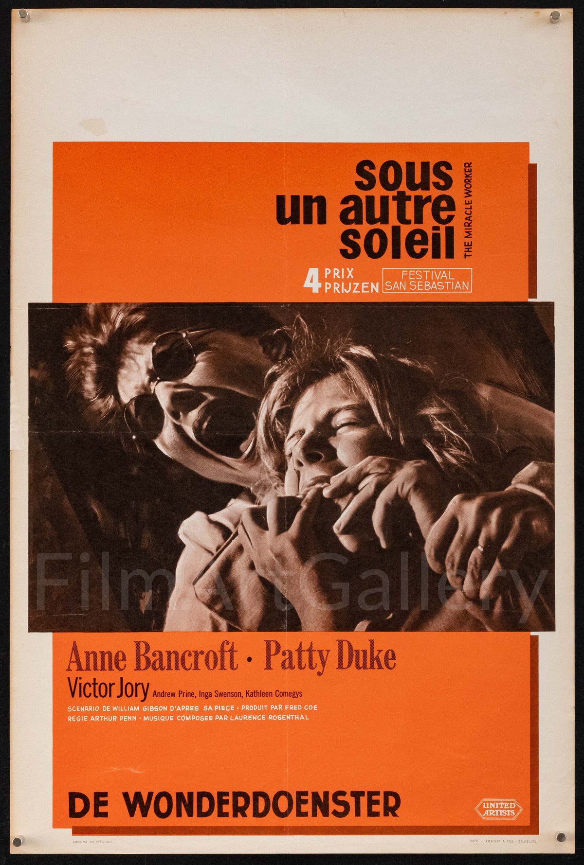 The Miracle Worker Original Vintage Movie Poster