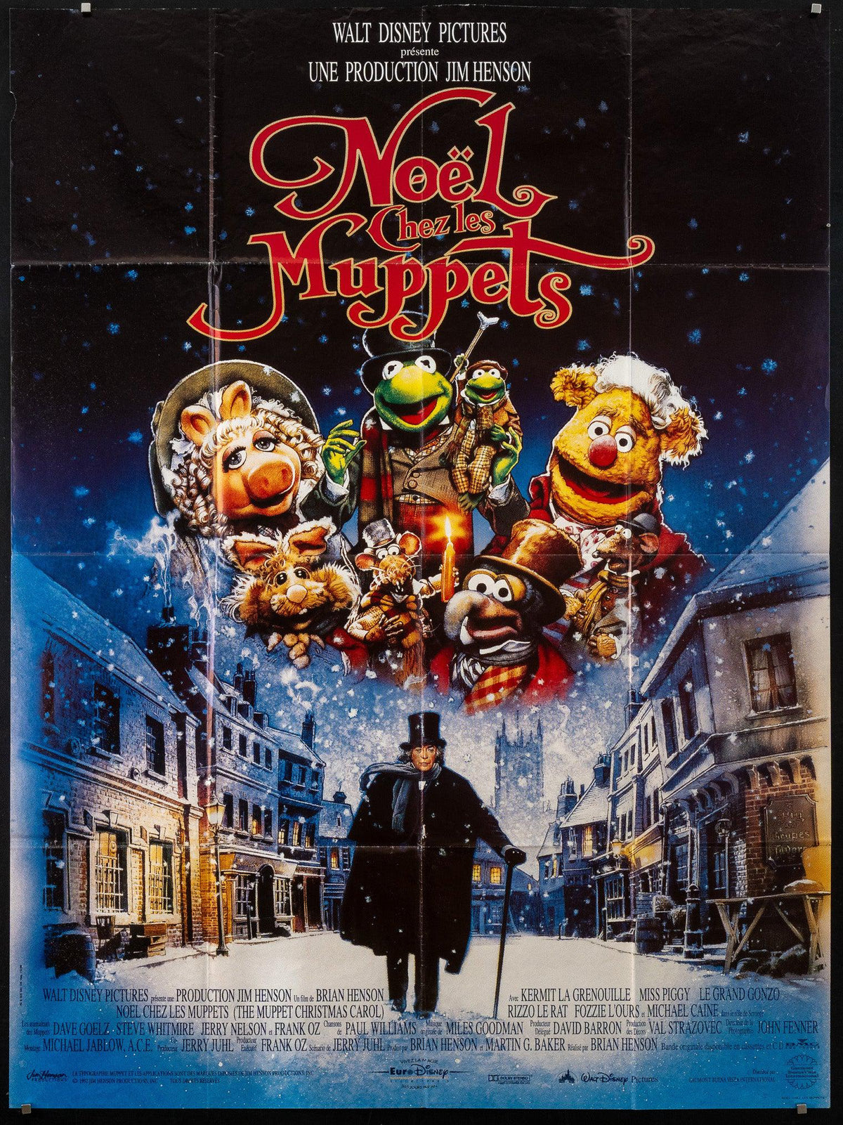 The Muppet Christmas Carol French 1 Panel (47x63) Original Vintage Movie Poster