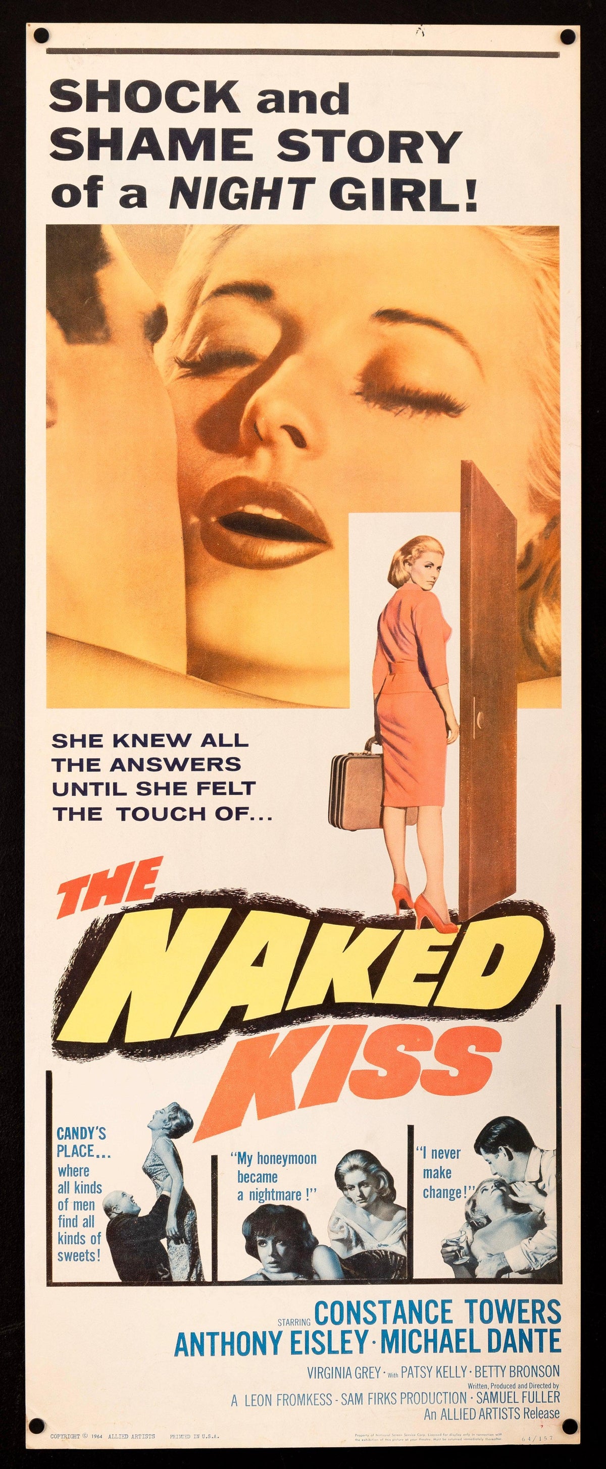 The Naked Kiss Original Vintage Movie Poster