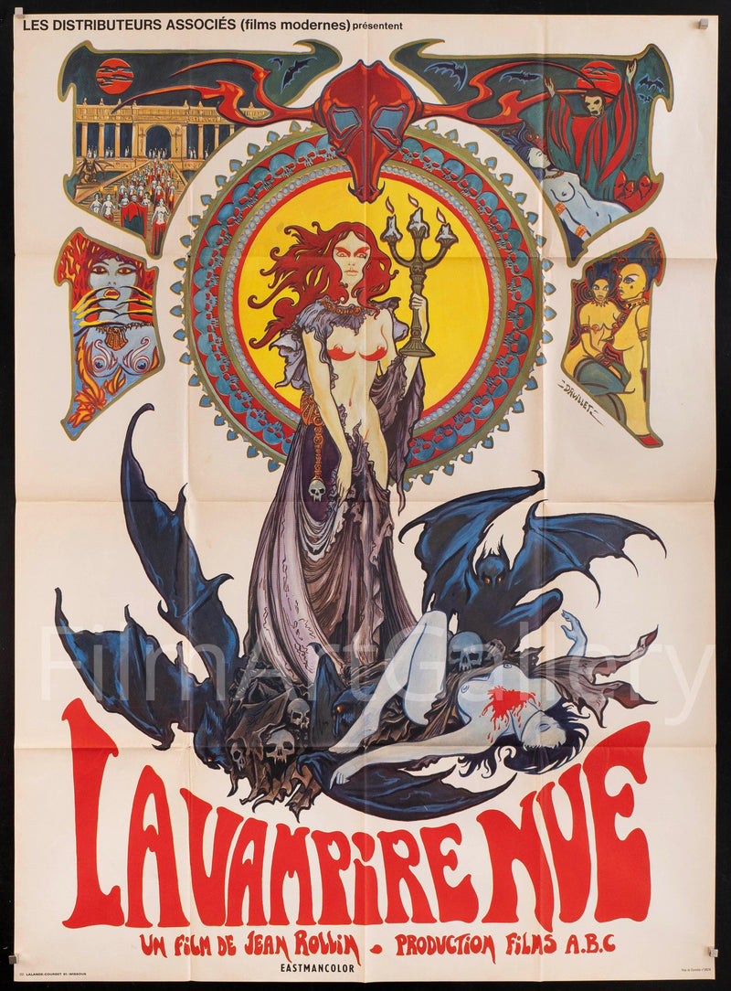 The Naked Vampire (La Vampire Nue) French 1 panel (47x63) Original Vintage Movie Poster