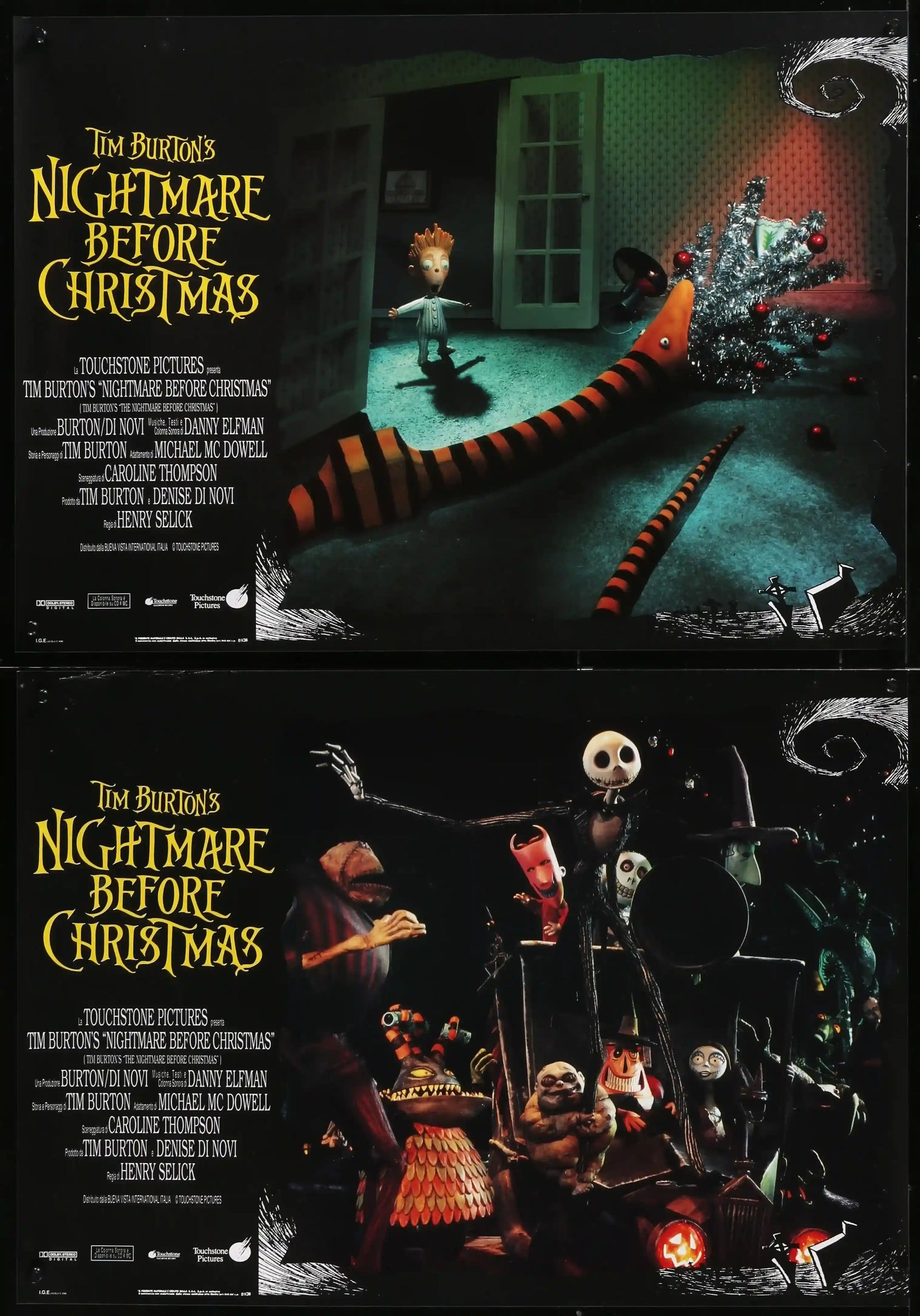 The Nightmare Before Christmas Original Vintage Movie Poster