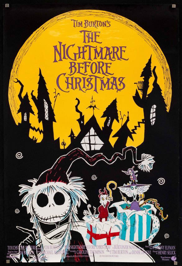 The Nightmare Before Christmas Original Vintage Movie Poster