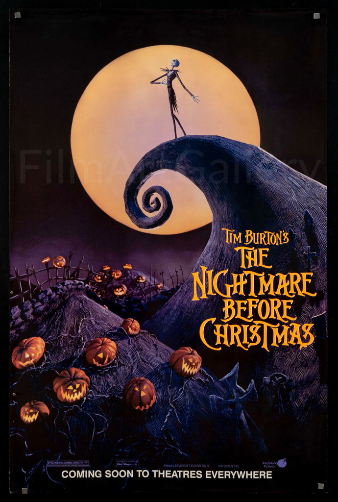 The Nightmare Before Christmas Original Vintage Movie Poster