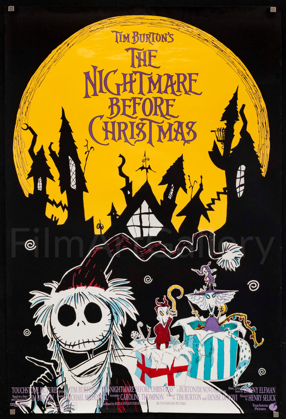 The Nightmare Before Christmas Original Vintage Movie Poster