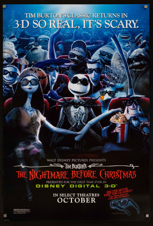 The Nightmare Before Christmas Original Vintage Movie Poster