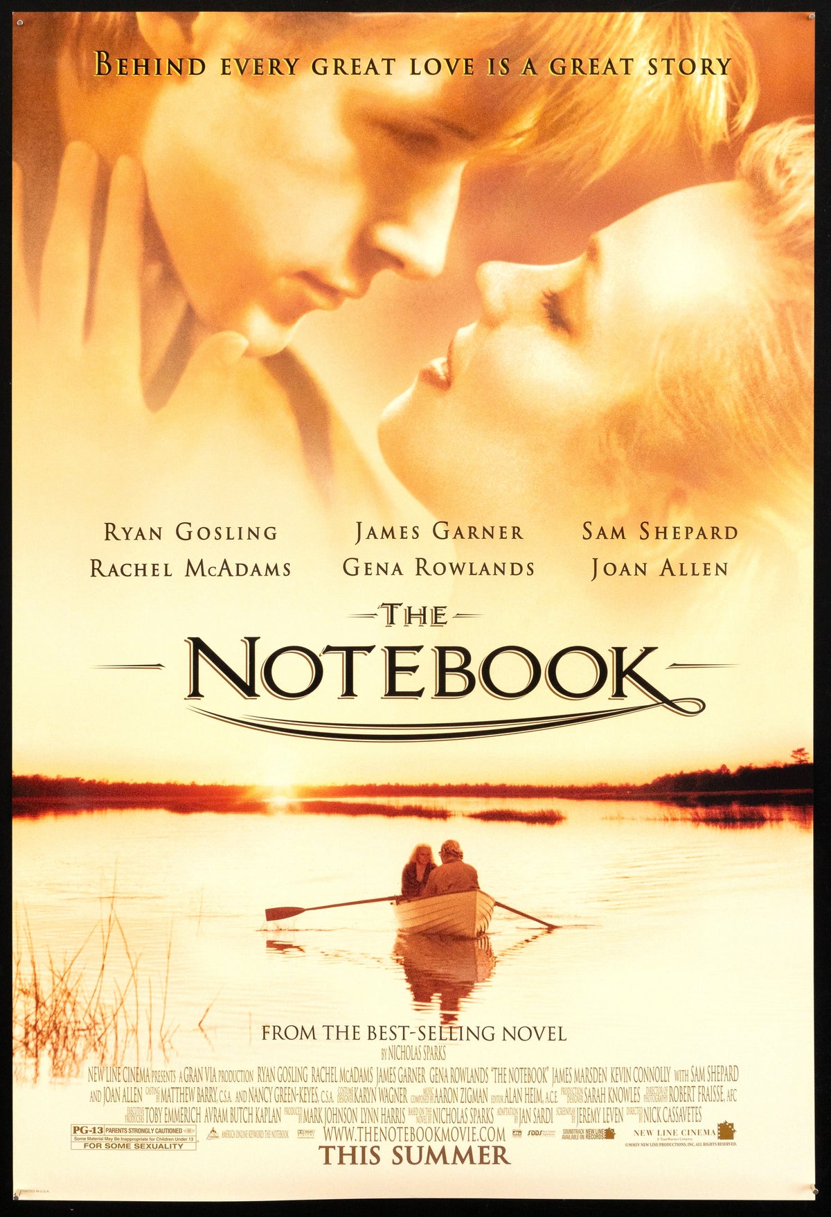 The Notebook 1 Sheet (27x41) Original Vintage Movie Poster