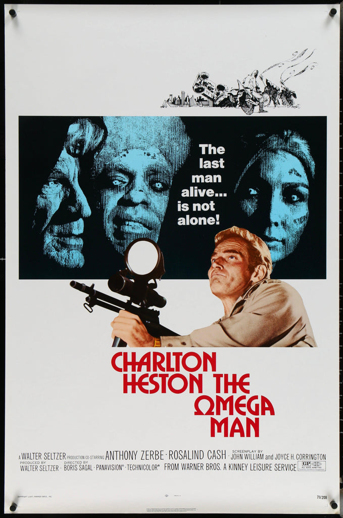 The Omega Man Original Vintage Movie Poster
