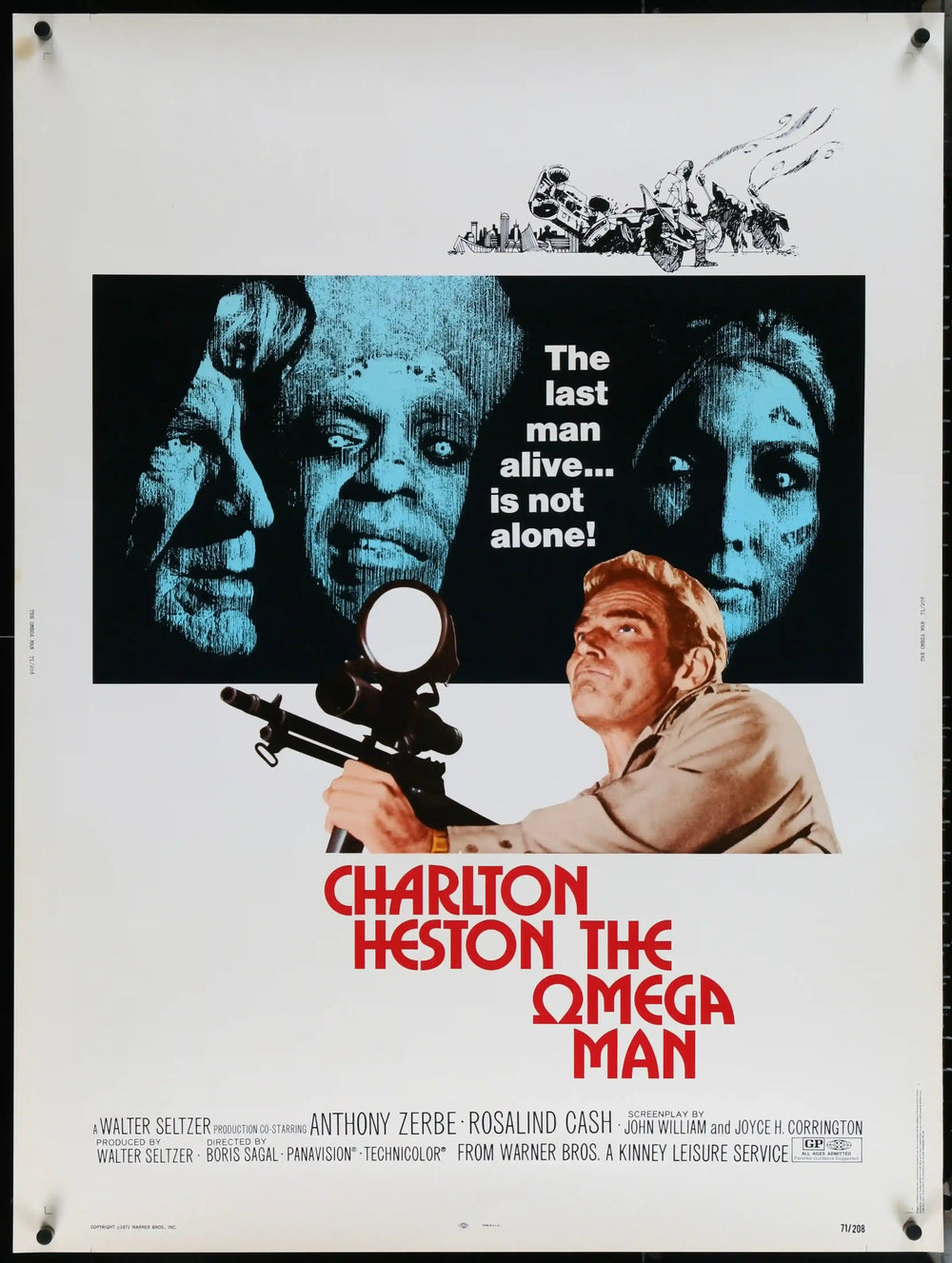 The Omega Man Original Vintage Movie Poster