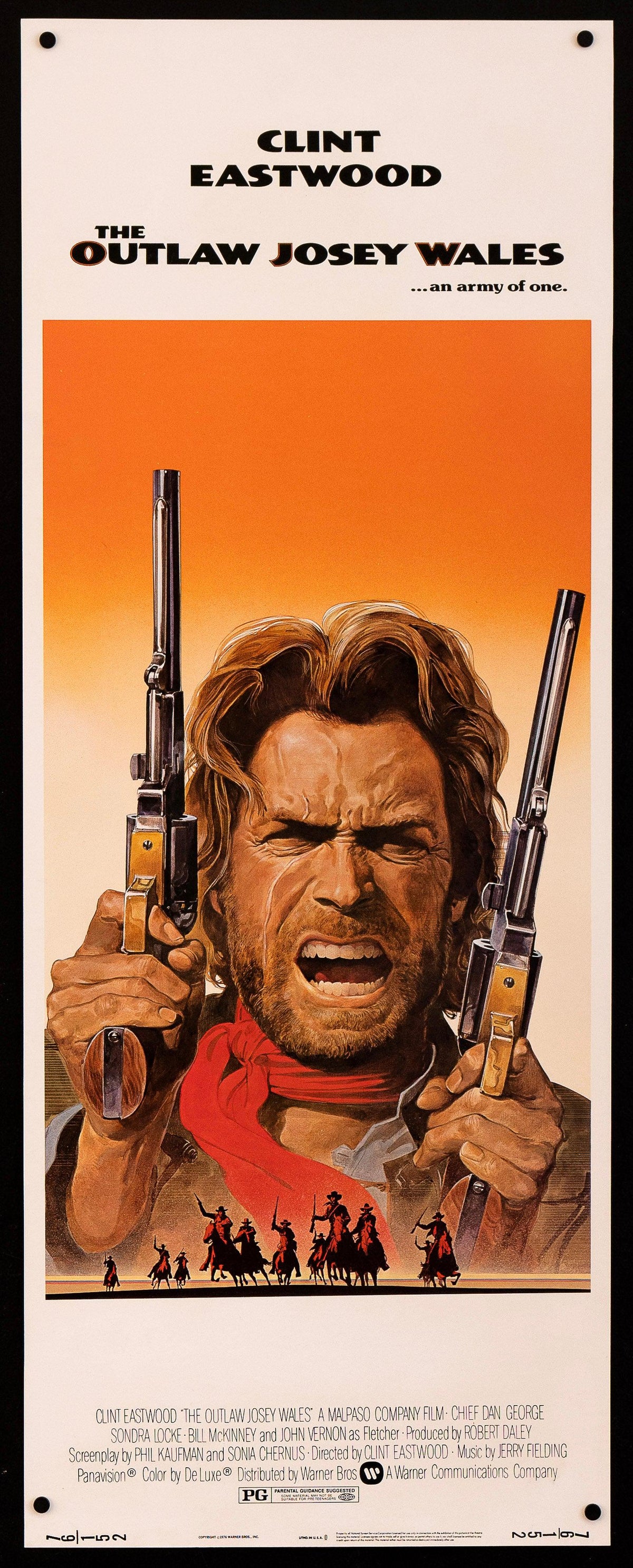 The Outlaw Josey Wales Insert (14x36) Original Vintage Movie Poster