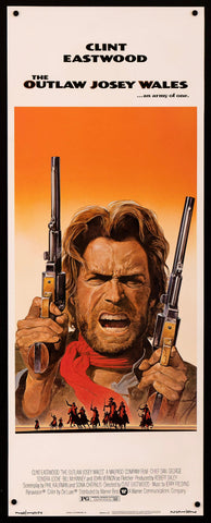 The Outlaw Josey Wales Movie Poster 1976 Insert (14x36)