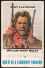 The Outlaw Josey Wales Subway 1 Sheet (29x45) Original Vintage Movie Poster