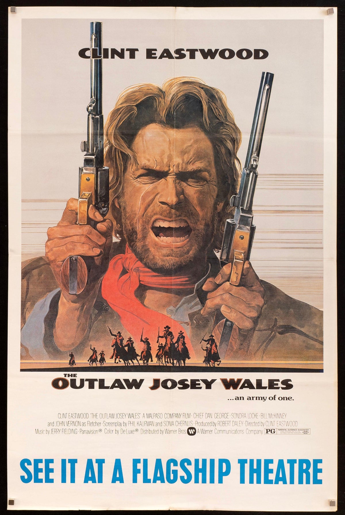 The Outlaw Josey Wales Subway 1 Sheet (29x45) Original Vintage Movie Poster