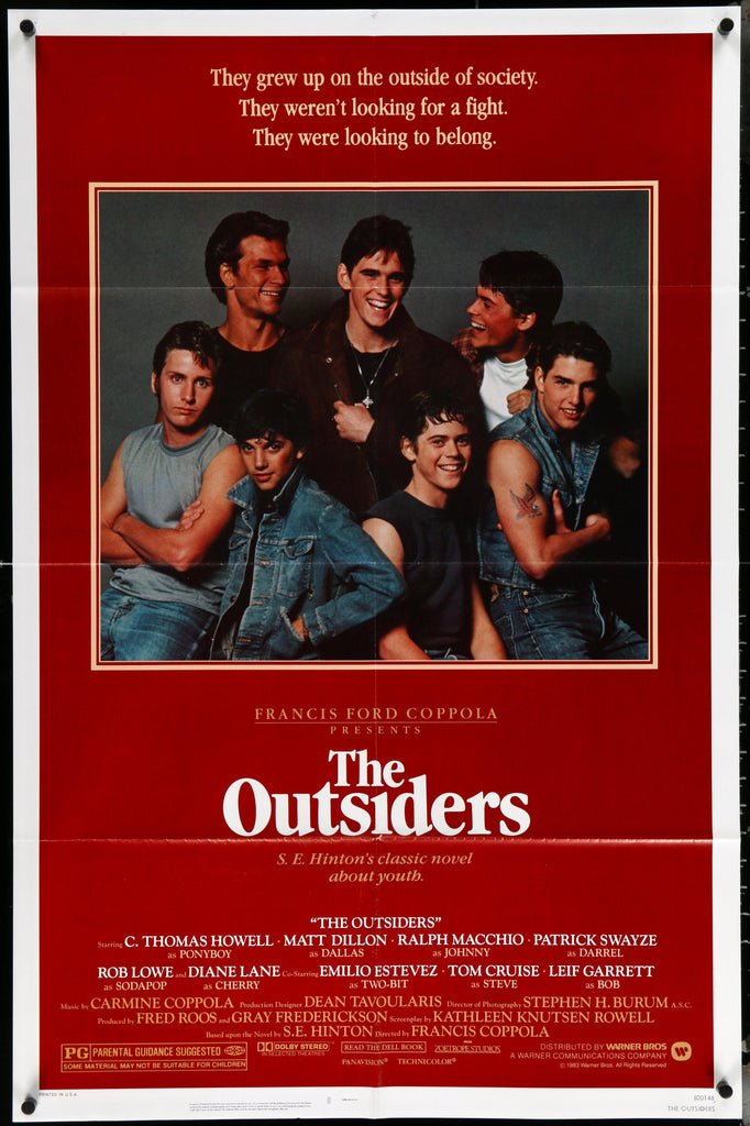 The Outsiders 1 Sheet (27x41) Original Vintage Movie Poster