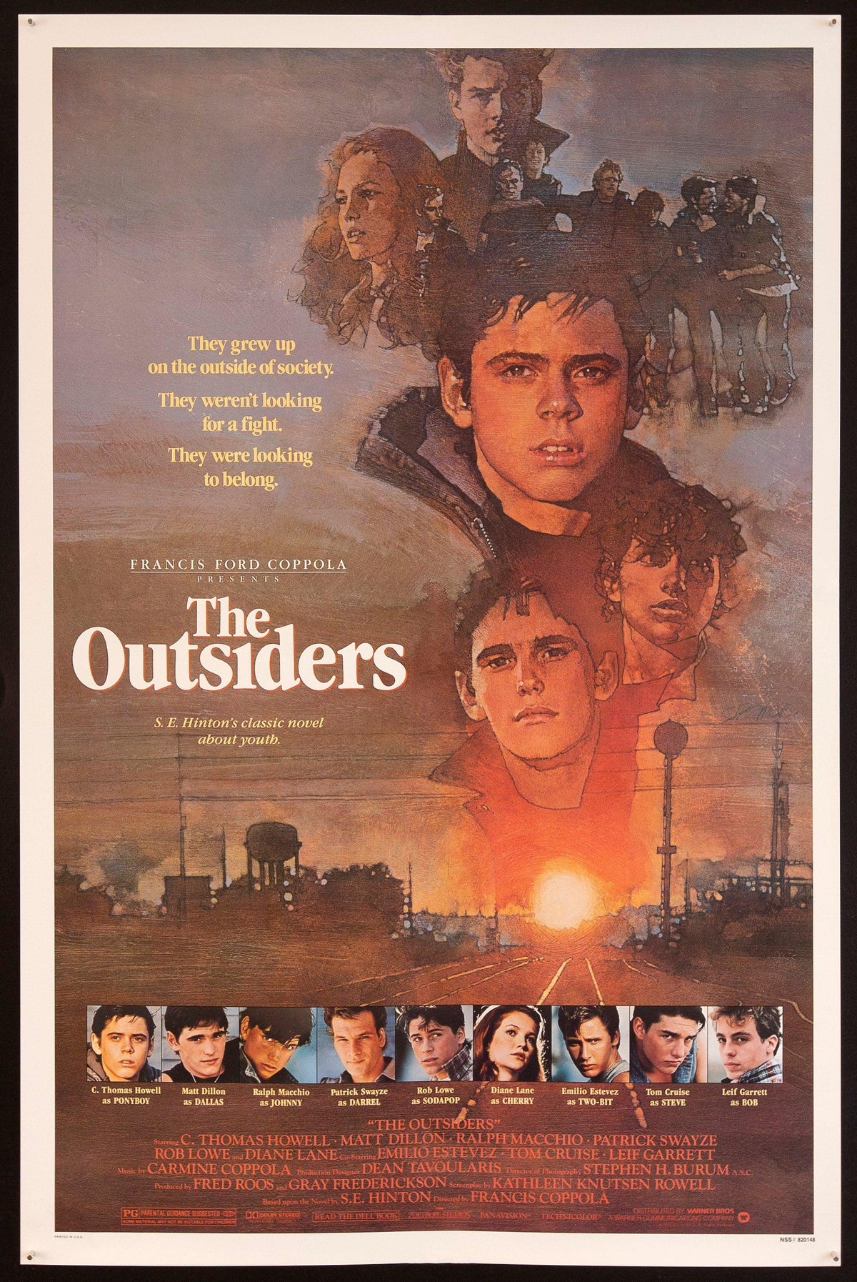 The Outsiders 1 Sheet (27x41) Original Vintage Movie Poster