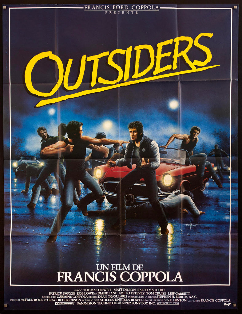 The Outsiders French 1 panel (47x63) Original Vintage Movie Poster
