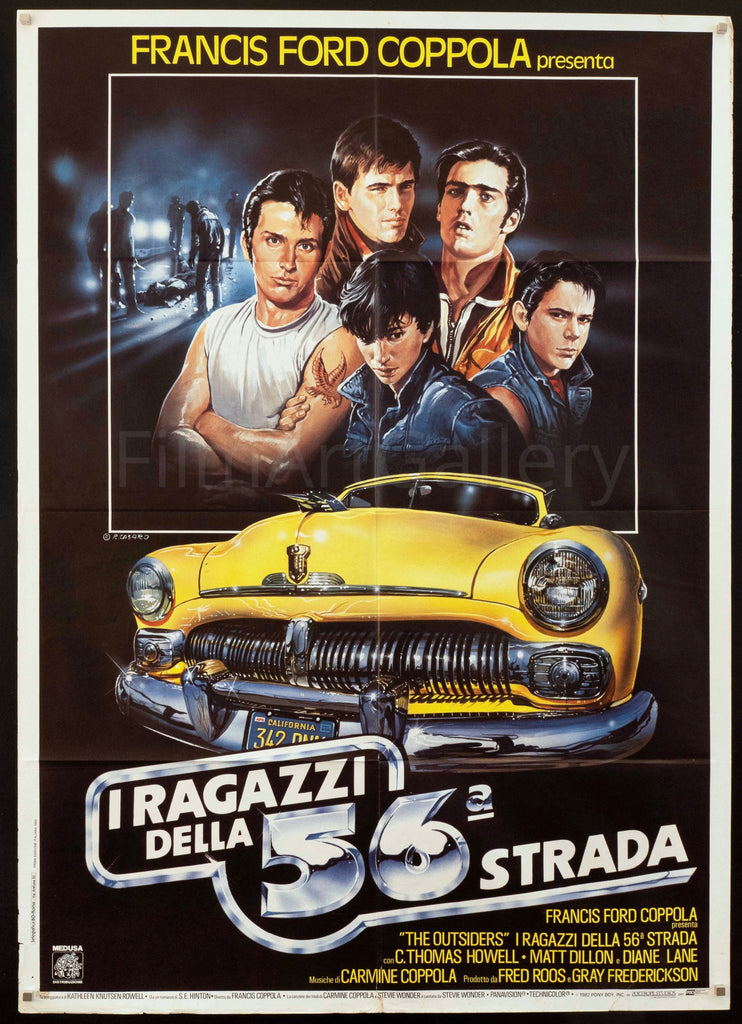 The Outsiders Italian 2 Foglio (39x55) Original Vintage Movie Poster