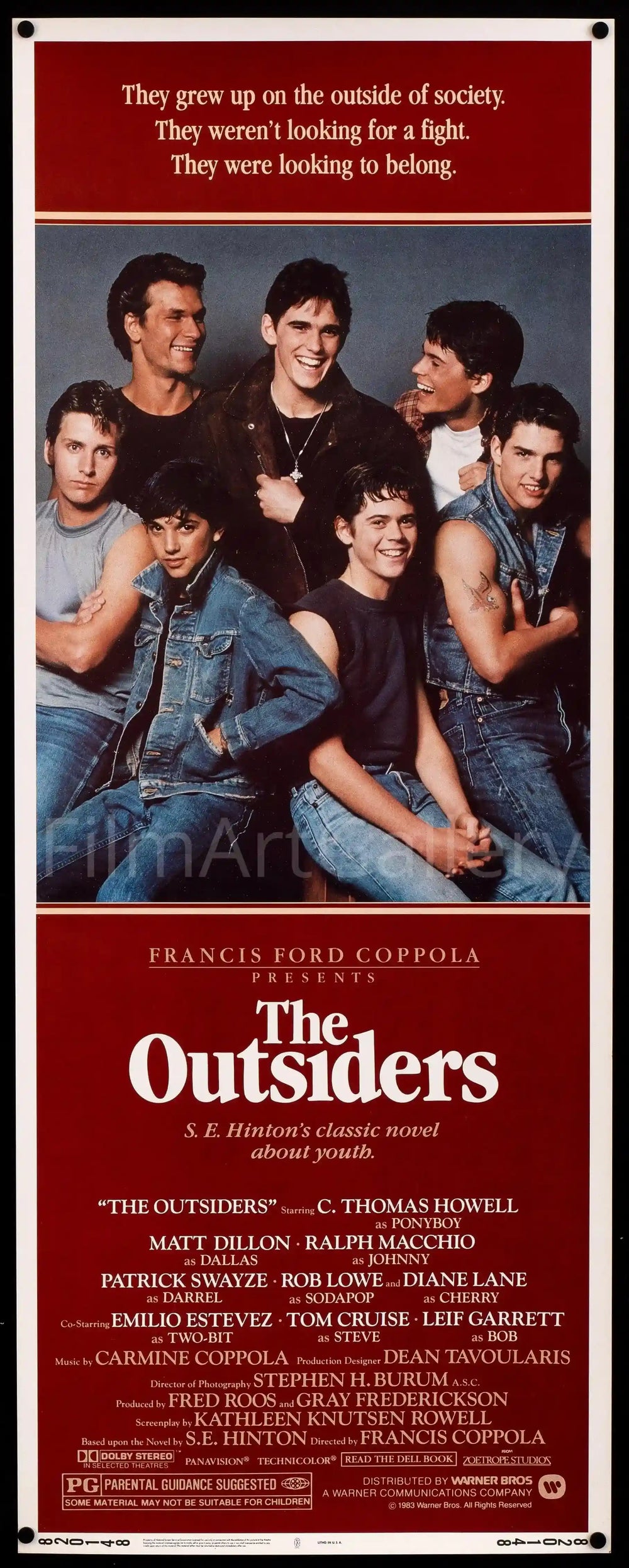 The Outsiders Original Vintage Movie Poster