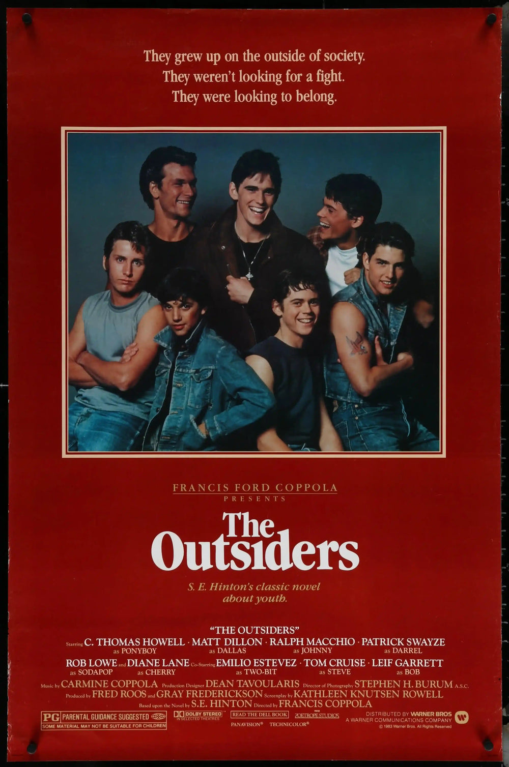 The Outsiders Original Vintage Movie Poster