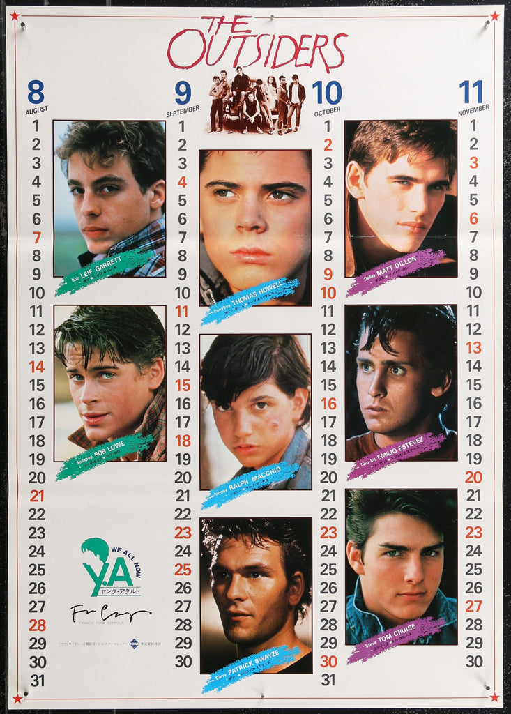 「THEOUTSIDERS」ポスター Amazon.com: The Outsiders Movie Poster 12x18 inch(30cmx46cm