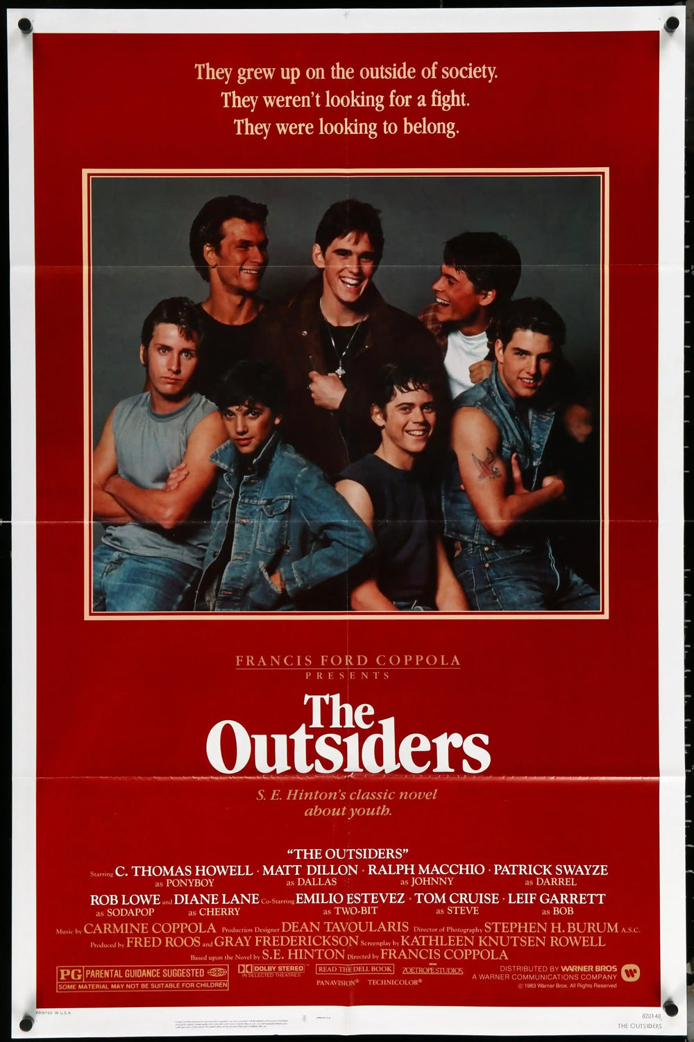 The Outsiders Original Vintage Movie Poster