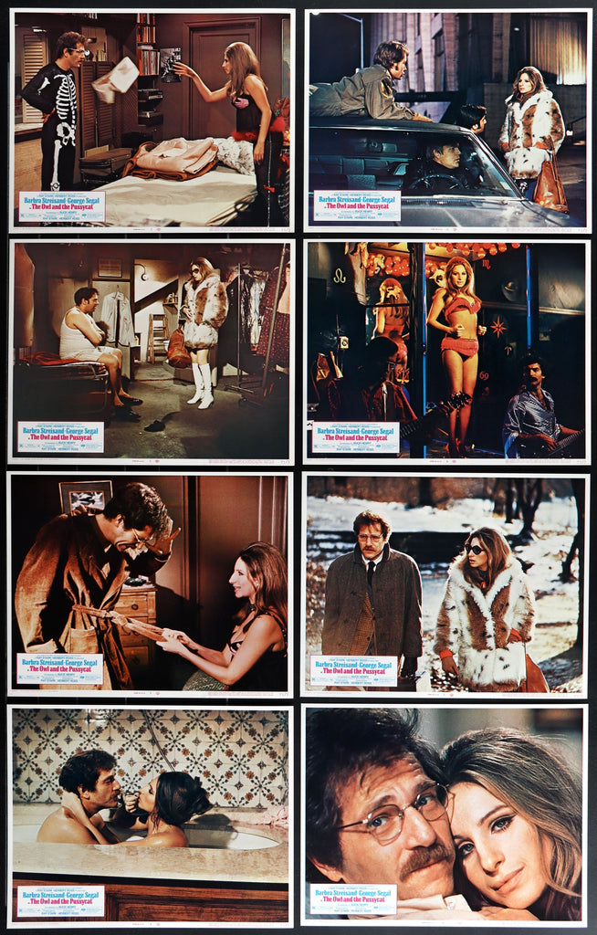 The Owl and the Pussycat Lobby Card Set (8-11x14) Original Vintage Movie Poster