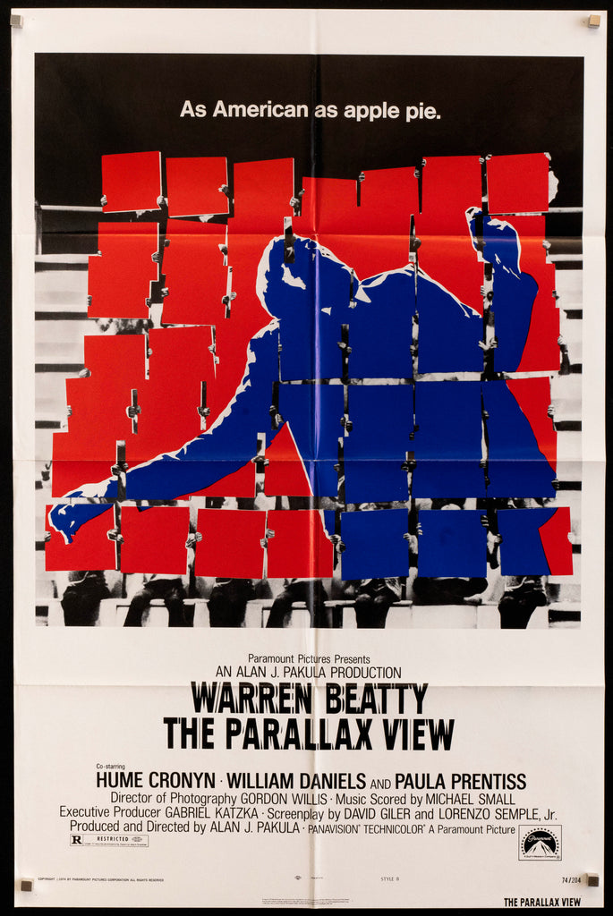 The Parallax View Original Vintage Movie Poster