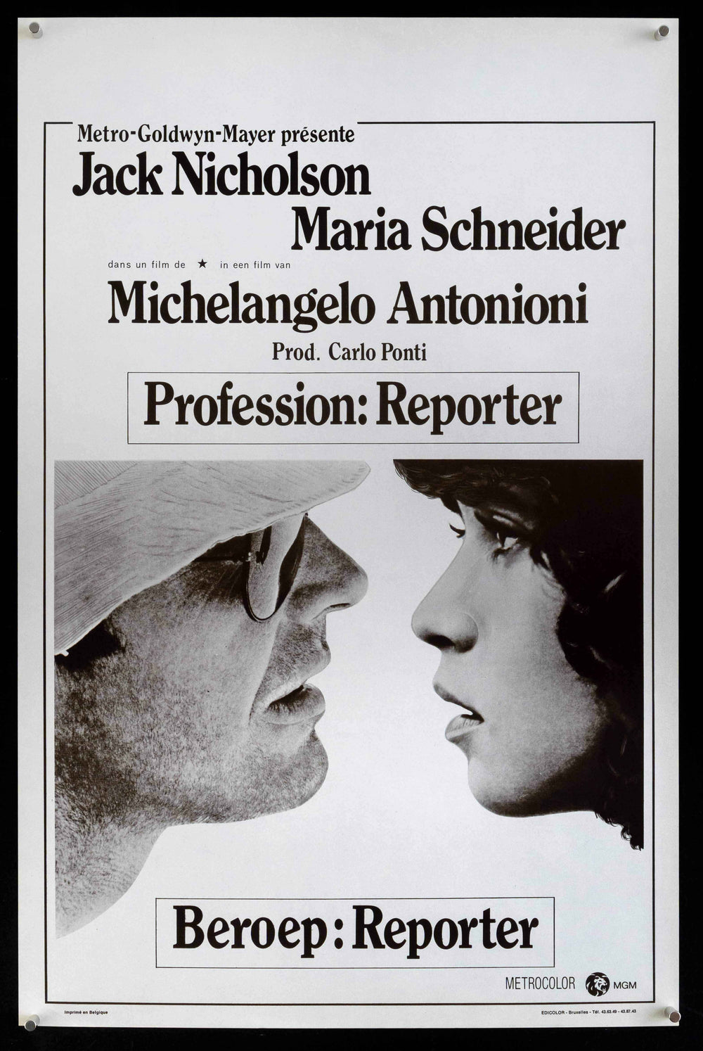 The Passenger (Professione Reporter) Original Vintage Movie Poster
