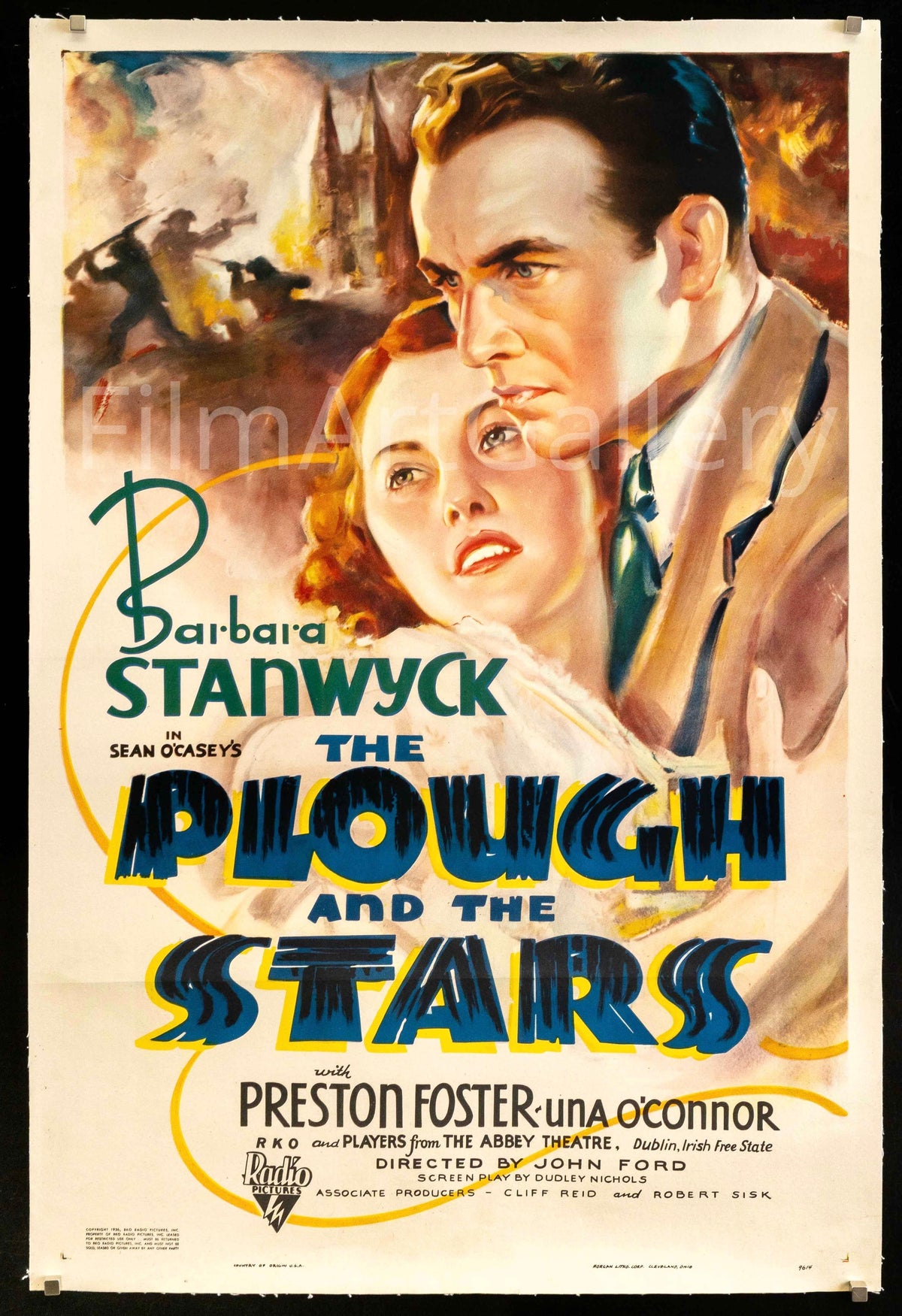 The Plough and the Stars Original Vintage Movie Poster