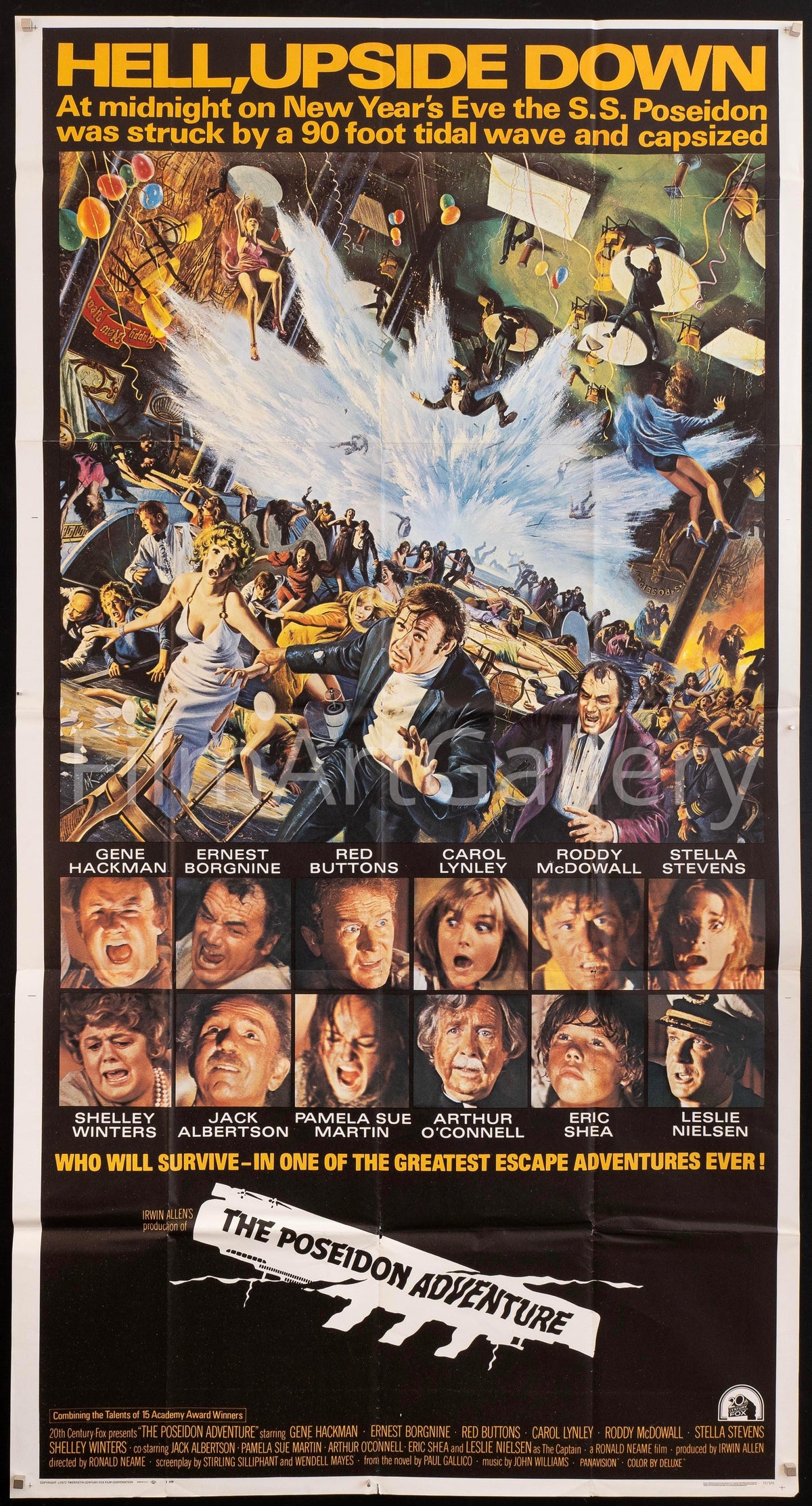 The Poseidon Adventure 3 Sheet (41x81) Original Vintage Movie Poster