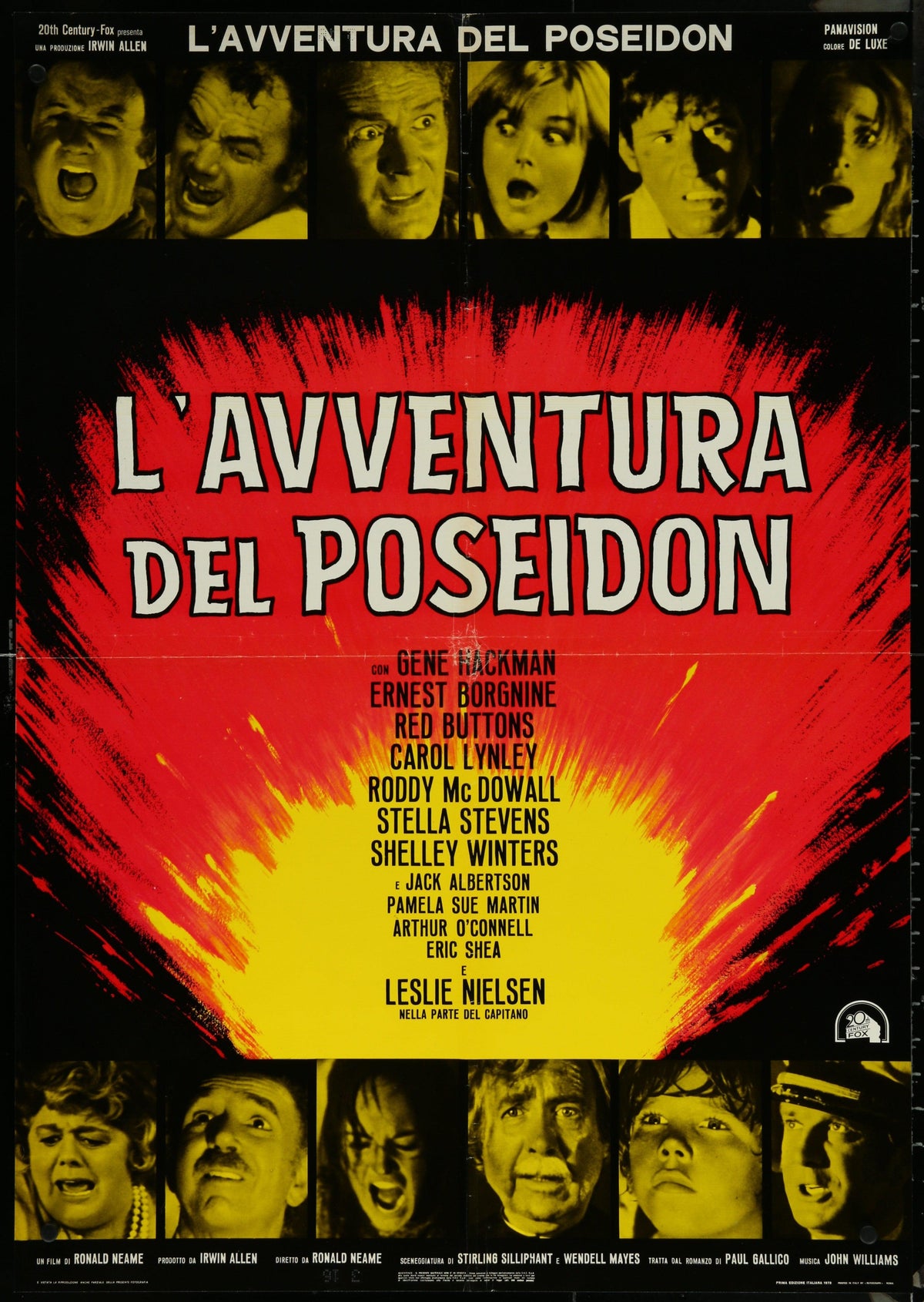 The Poseidon Adventure Italian Photobusta (18x26) Original Vintage Movie Poster
