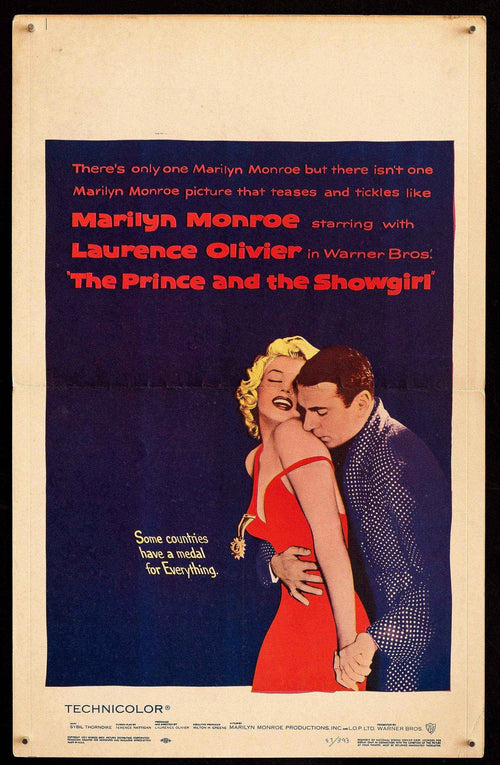 The Prince and the Showgirl Original Vintage Movie Poster