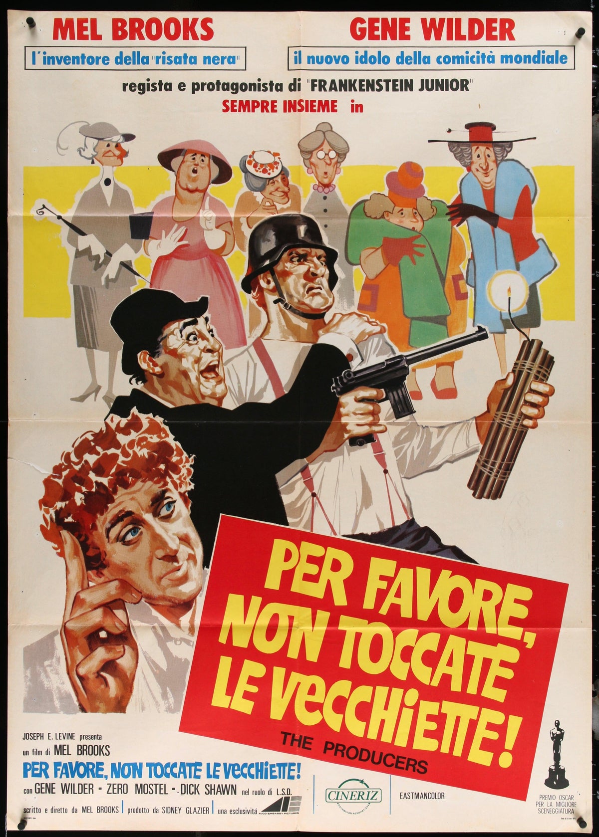 The Producers Italian 2 Foglio (39x55) Original Vintage Movie Poster