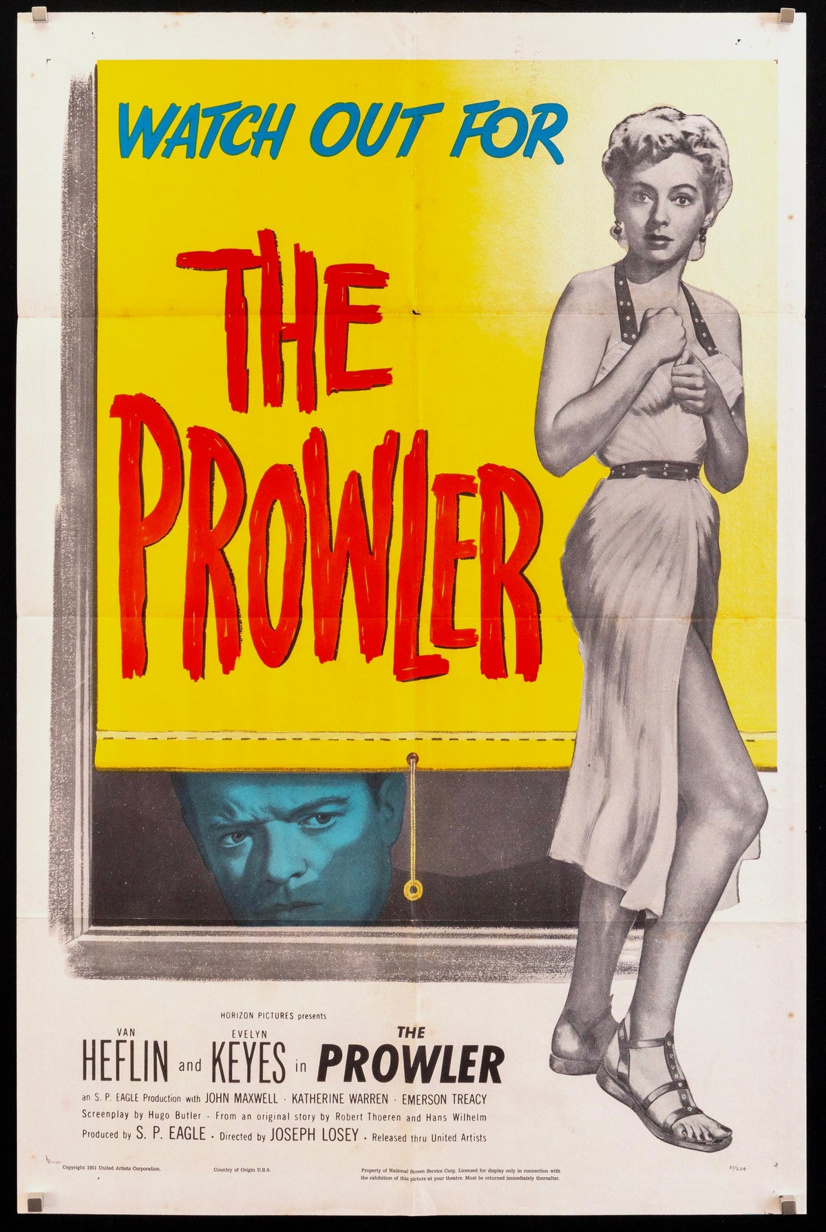 The Prowler Original Vintage Movie Poster