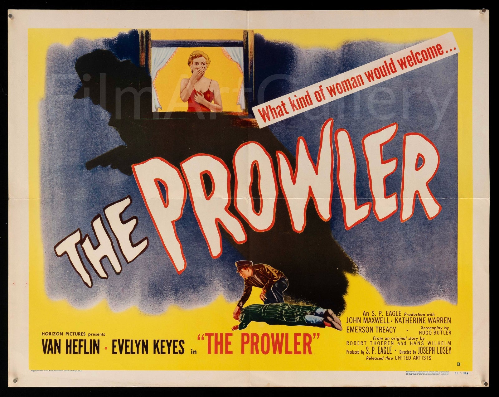 The Prowler Original Vintage Movie Poster
