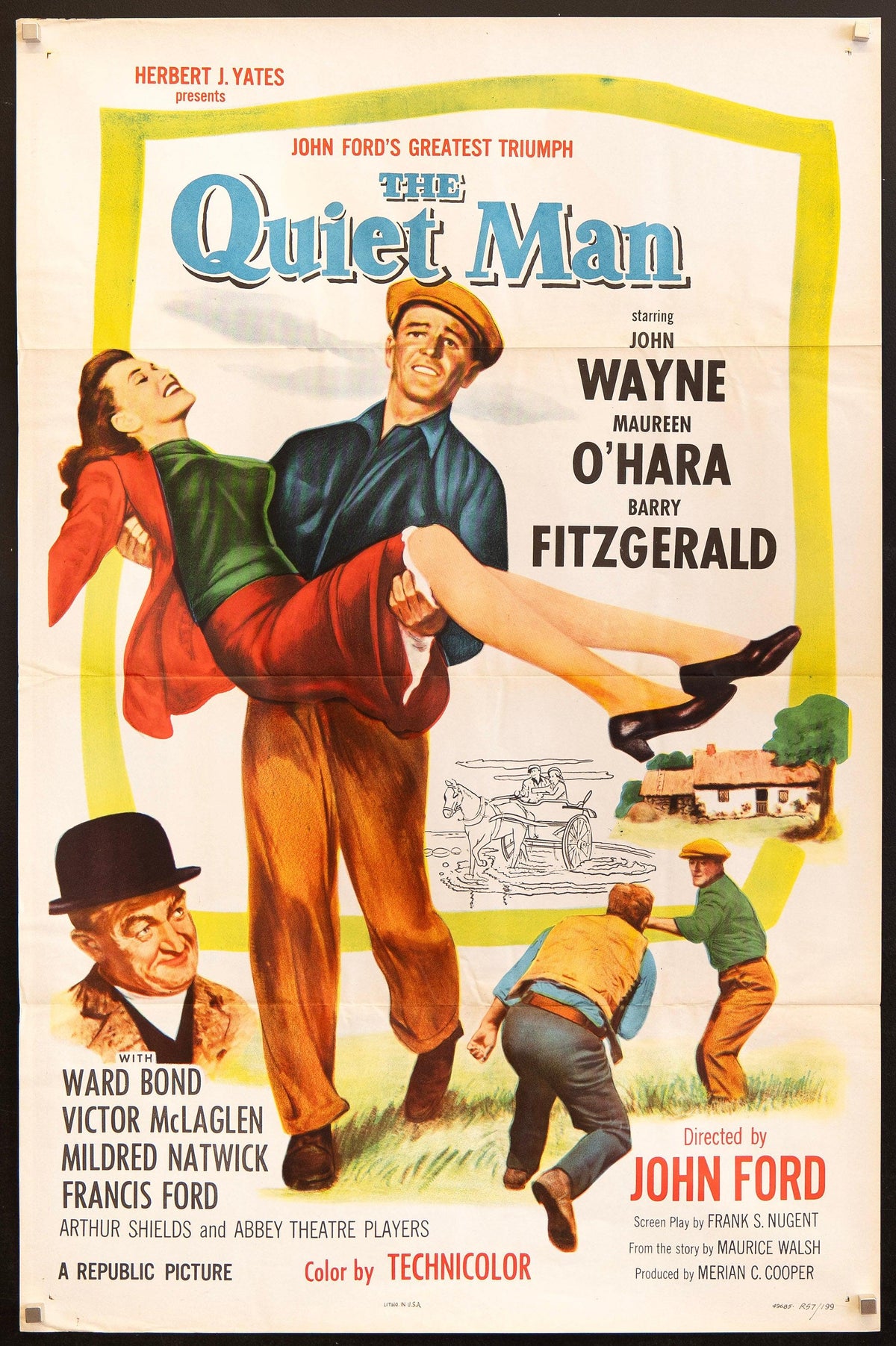 The Quiet Man 1 Sheet (27x41) Original Vintage Movie Poster