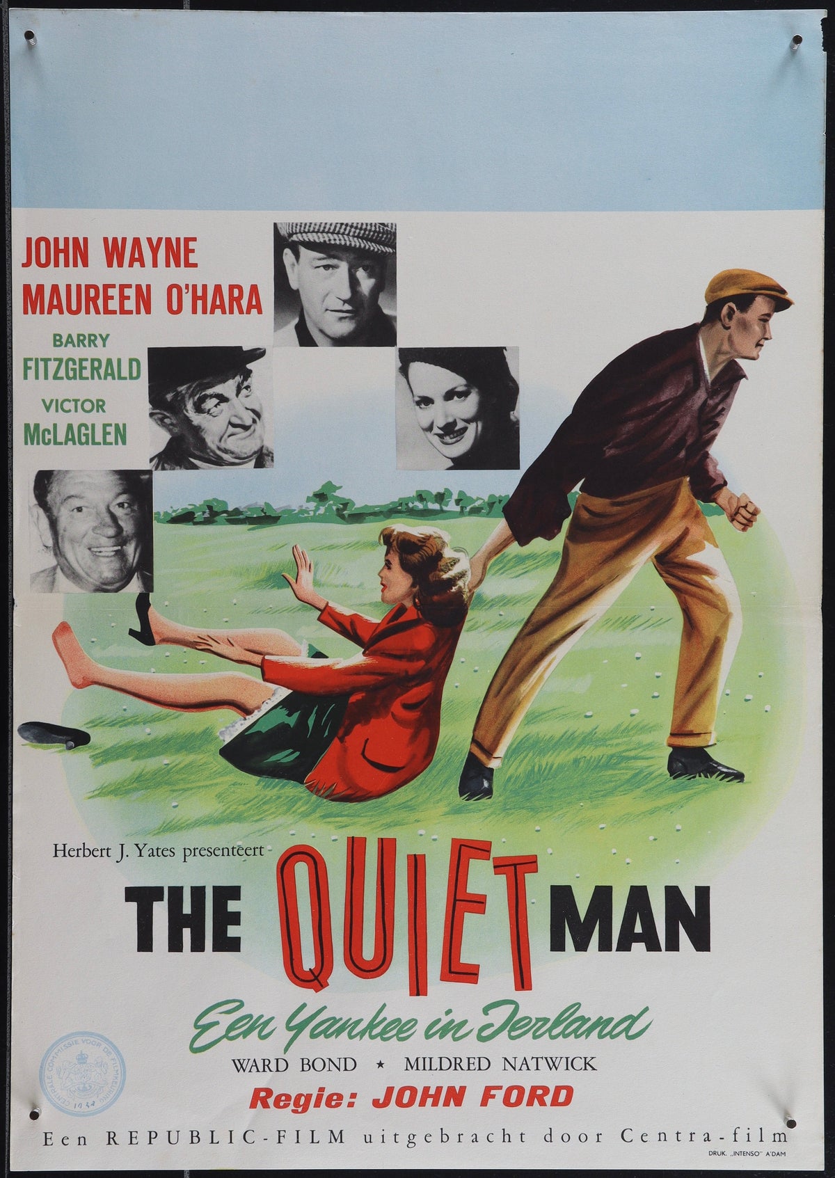 The Quiet Man 15x22 Original Vintage Movie Poster
