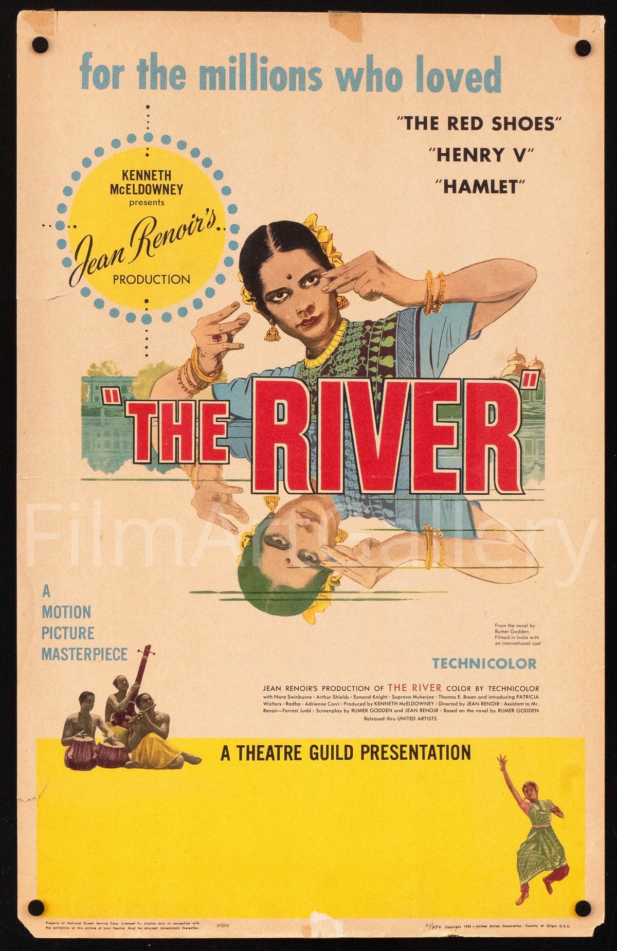 The River Window Card (14x22) Original Vintage Movie Poster