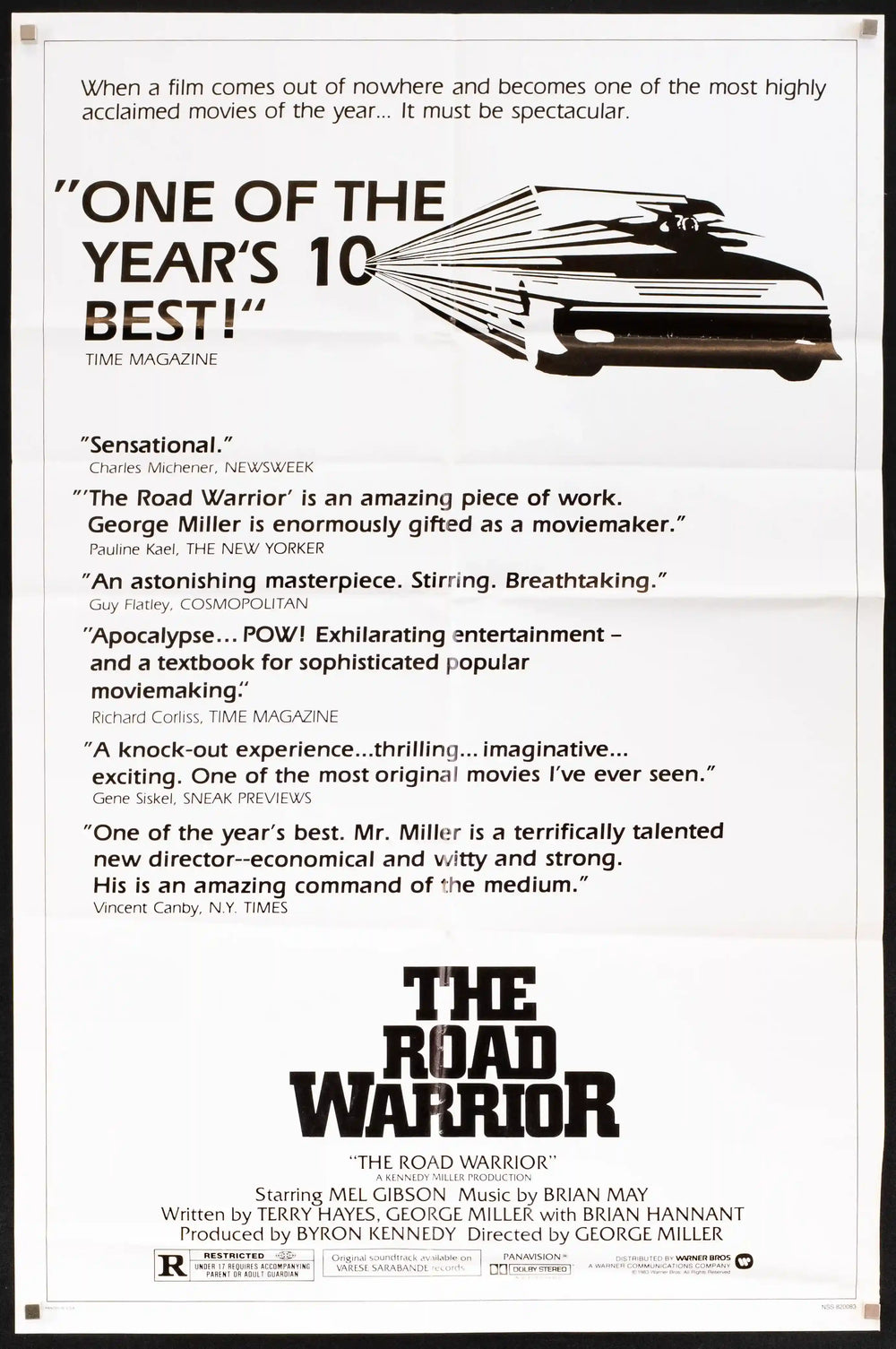 The Road Warrior Original Vintage Movie Poster