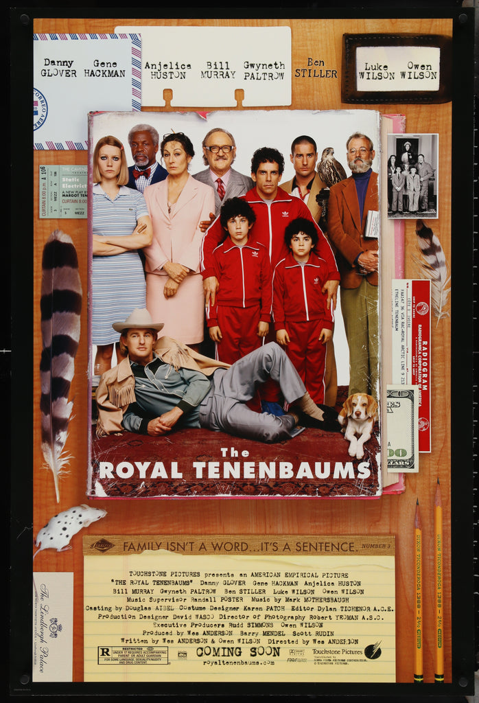 The Royal Tenenbaums 1 Sheet (27x41) Original Vintage Movie Poster