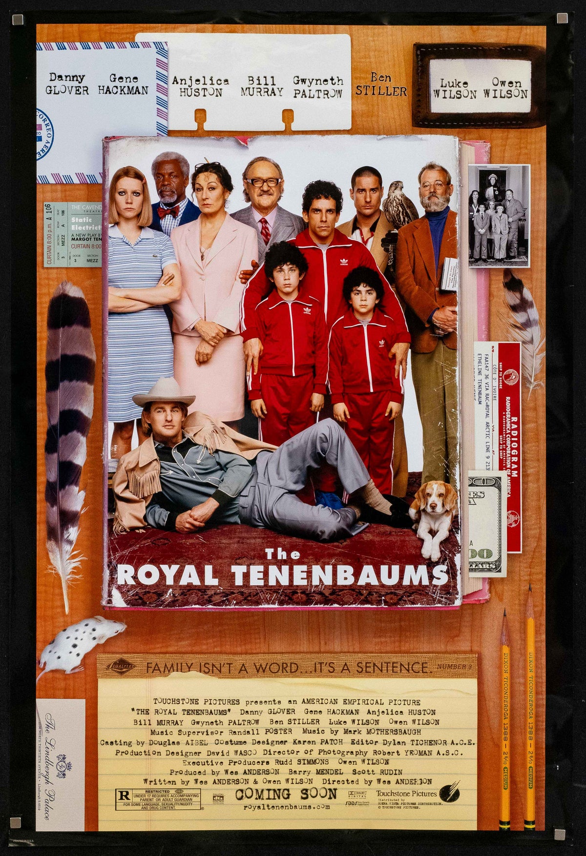 The Royal Tenenbaums Original Vintage Movie Poster