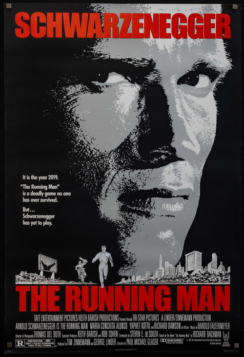 The Running Man Original Vintage Movie Poster