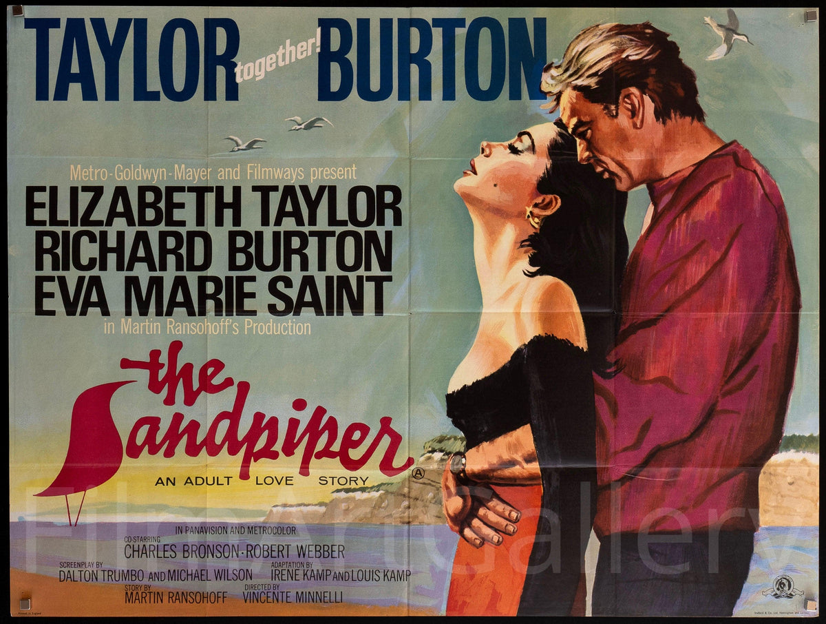 The Sandpiper British Quad (30x40) Original Vintage Movie Poster