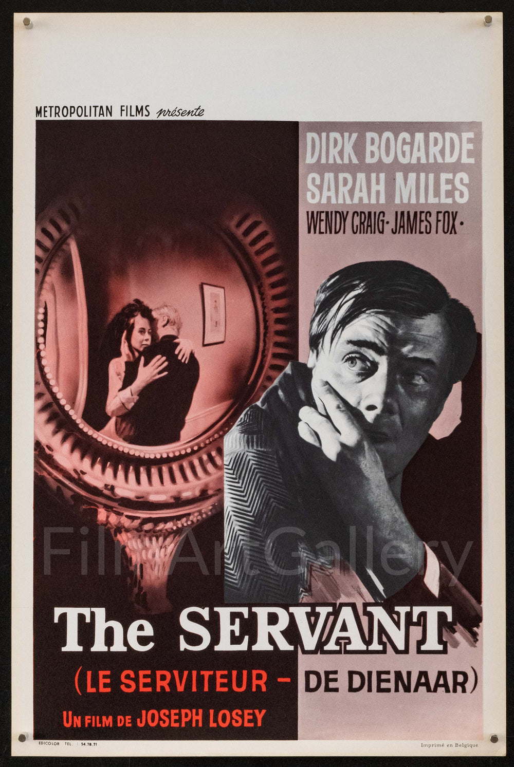 The Servant Original Vintage Movie Poster