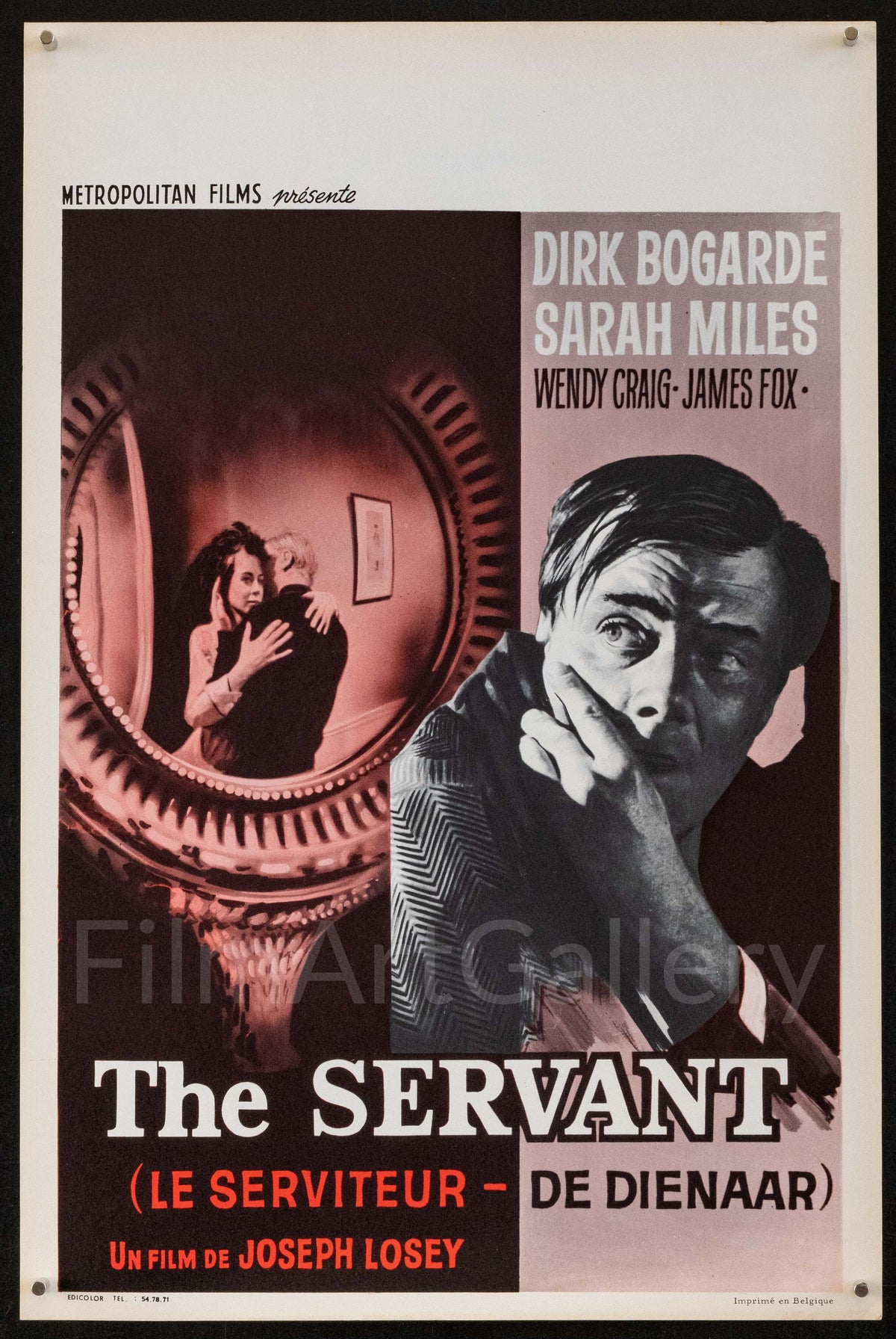 The Servant Original Vintage Movie Poster