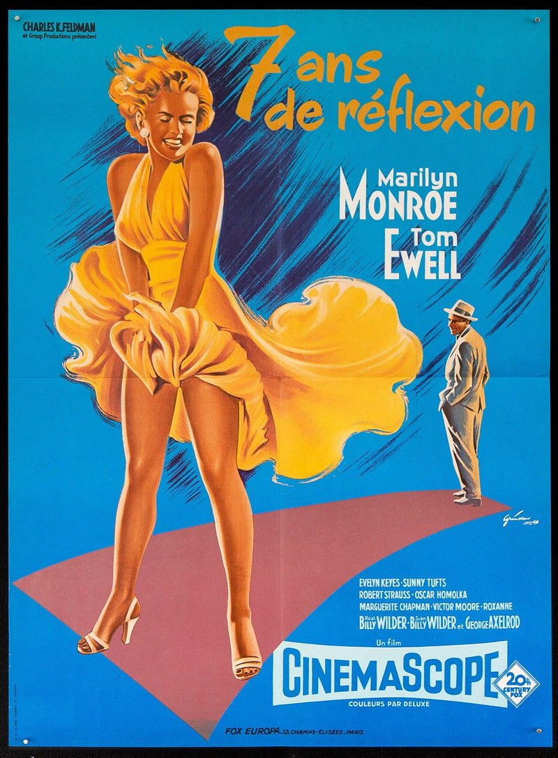 The Seven Year Itch French small (23x32) Original Vintage Movie Poster