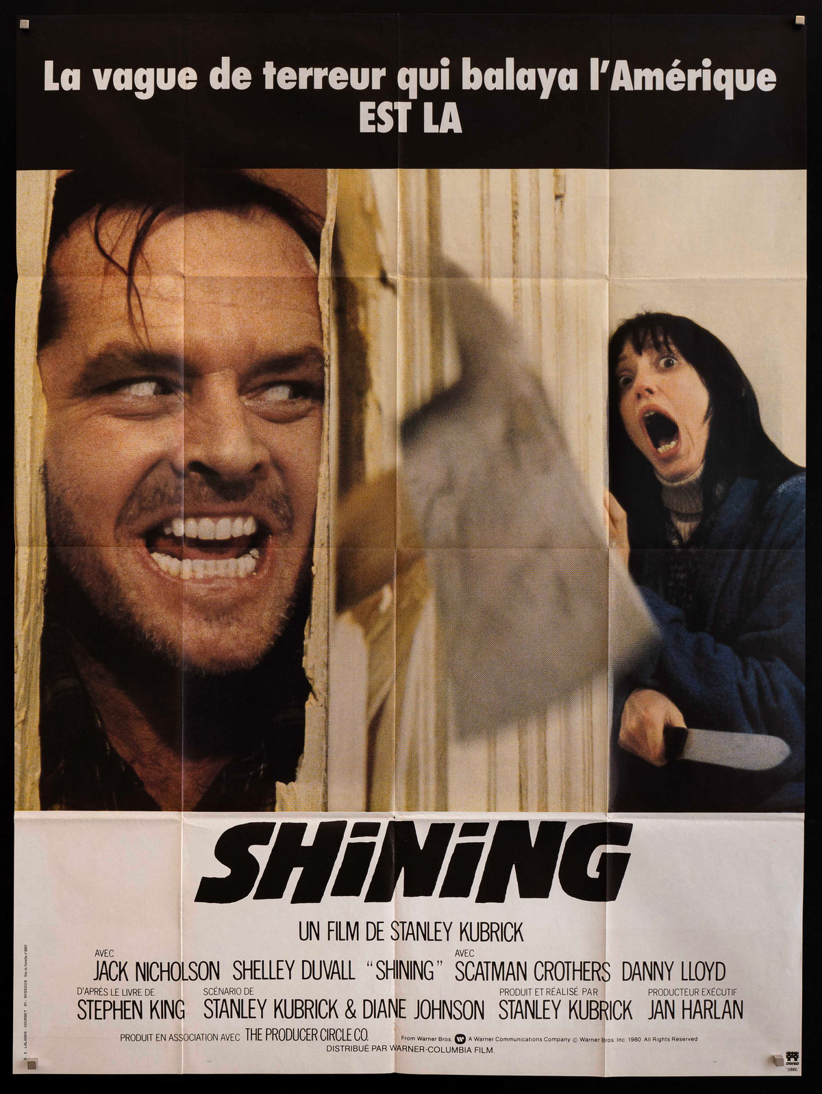 The Shining French Poster French 1 panel (47x63) Original Vintage Movie Poster