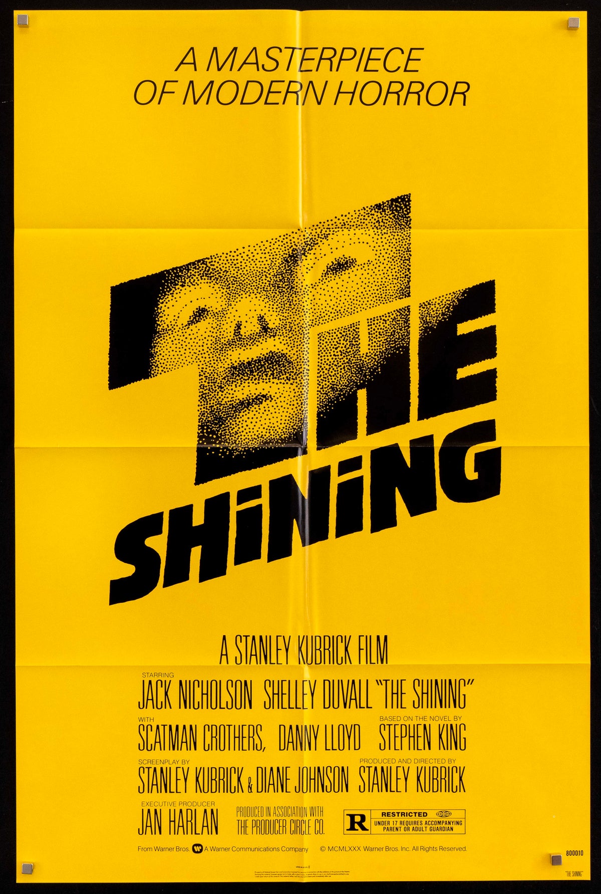 The Shining 1 Sheet (27x41) Original Vintage Movie Poster