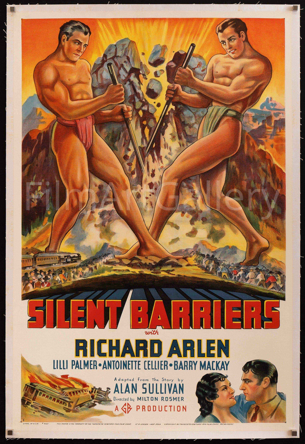 The Silent Barriers Original Vintage Movie Poster