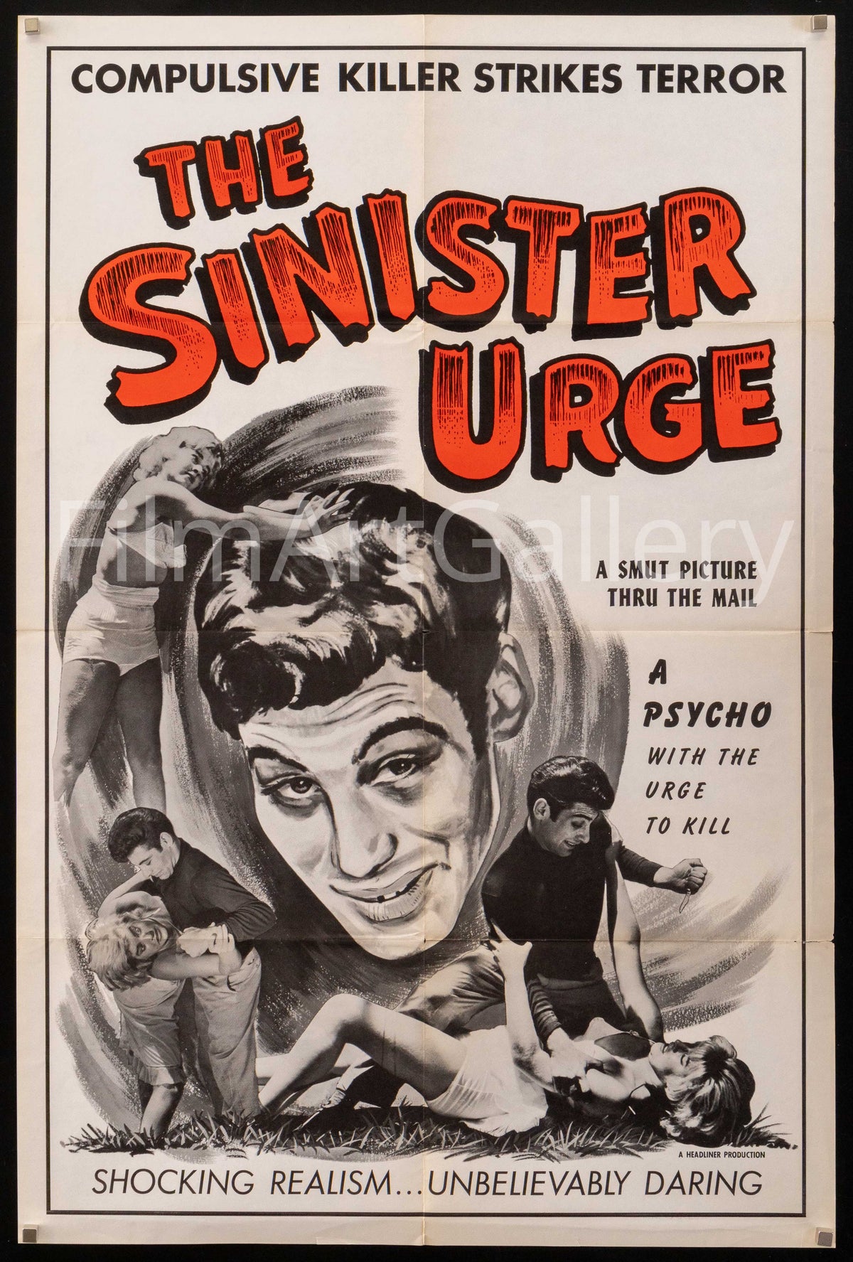 The Sinister Urge Original Vintage Movie Poster