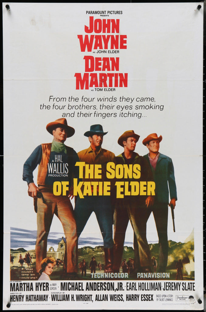 The Sons of Katie Elder 1 Sheet (27x41) Original Vintage Movie Poster